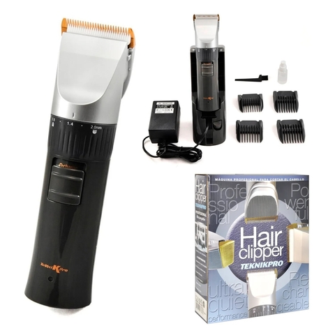 TeknikPro - Hair Clipper Máquina de Corte Recargable Cerámica