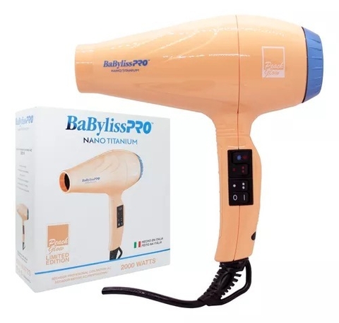 BabylissPro - Secador Nano Titanium 2000w Peach Glow