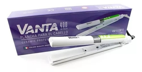 Vanta - Planchita De Pelo HI TECH 400 Blanca 220v