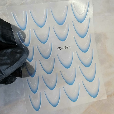 Stickers para uñas - French Degrade Celeste sd 1928 - comprar online