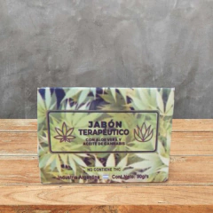 Jabón Terapéutico con Aloe Vera y Cannabis 90 gr - comprar online