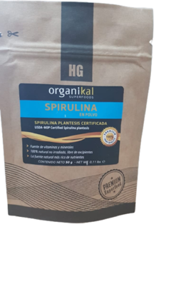 Spirulina Organikal Polvo 50 Gr