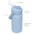 Garrafa Térmica Infantil Inox 350ml Parede Dupla Buba Azul