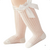 Meia 3/4 até o Joelho Renda com Laço em Cetim para Meninas - comprar online