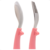 Imagem do Kit Talheres Inox Garfo Colher Bebe Infantil Buba Zoo Rosa