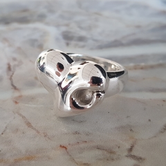 Anillo Corazón en Plata 925 Inflada