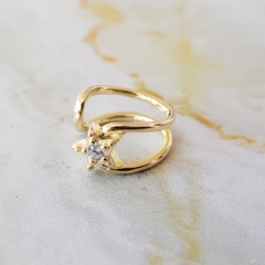 Ear Cuff en Plata Baño oro con Cúbic (por unidad! en internet
