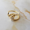 Ear Cuff en Plata Baño oro con Cúbic (por unidad!