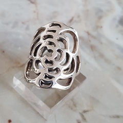 Anillo Flor en Plata 925 Inflada - comprar online