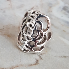 Anillo Flor en Plata 925 Inflada en internet