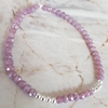 Pulsera elastizada con bolitas y cristalitos