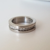 Anillo Sin fín en Acero con Cúbic