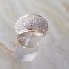 Anillo en Plata y Oro con Cubic Pavé