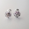 Aros abridores flor en Plata con Cúbic