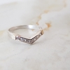 Anillo en Plata y Oro con Cúbic