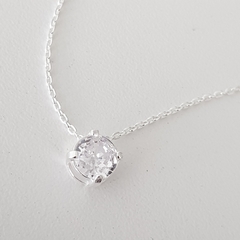 Cadena y dije Círculo Cúbic en Plata, 42 + 5 ext. - comprar online