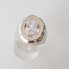 Anillo en Plata con Cúbic Ovalado