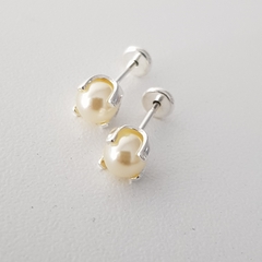 Aros abridores con perlitas en Plata