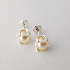 Aros abridores con perlitas en Plata - comprar online