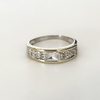 Anillo en Plata y Oro con Cubic