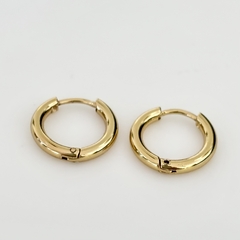 Argollas en Acero baño Oro, 1,5 cm - comprar online