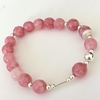 Pulsera elastizada con detalles en Plata y Piedras Naturales
