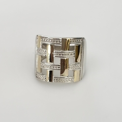 Anillo enrejado en Plata y Oro en internet