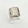 Anillo enrejado en Plata y Oro - comprar online