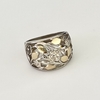 Anillo flores en Plata y Oro