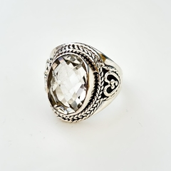 Anillo en Plata con Piedra Cuarzo Cristal - comprar online