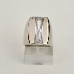 Anillo en Plata con Cubic blanco - comprar online