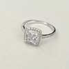 anillo en Plata con Cubic, Zirconias