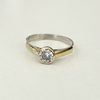 Anillo Solitario con Cubic circular