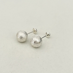 Abridores bolitas satinadas en Plata medianas - comprar online