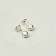 Abridores bolitas satinadas en Plata pequeñas - comprar online