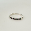 Anillo medio sin fín en Plata con Cubic colores