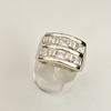 Anillo en Plata con Cubic baguette blanco