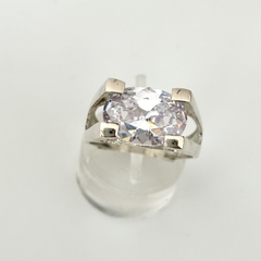 Anillo con Cubic rectangular blanco - comprar online