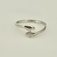 Anillo abrazo en Plata - comprar online