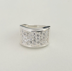 Anillo en Plata con Cubic Pave en internet