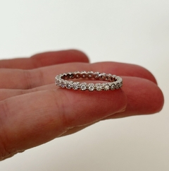 Anillo Sin fin en Plata y Cubic en internet