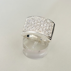 Anillo en Plata con Cubic Pave