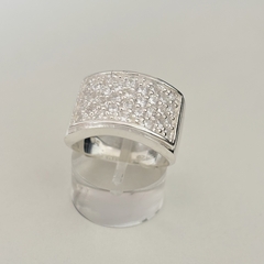 Anillo en Plata con Cubic Pave - comprar online