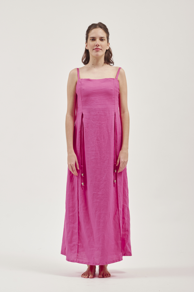 Vestido Tiras Fucsia thumbnail 2