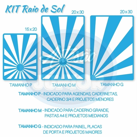 KIT Stencil Raio de Sol