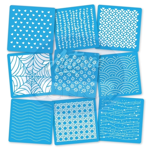 NOVO KIT Novidades Novembro com 9 Stencils