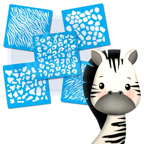 KIT de Stencils Animal Print
