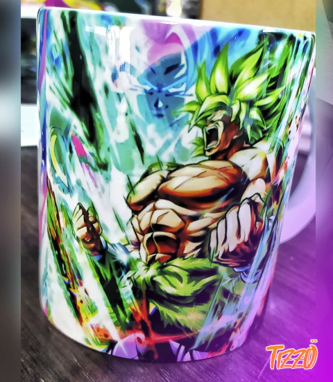 TAZA DRAGONBALL BROLY GOGETA
