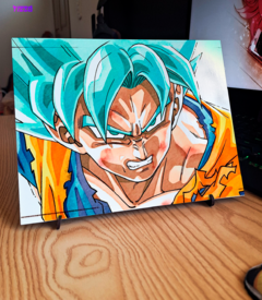 Porta Retrato de Madera Sublimado - 20x25 cm - Dragon Ball 04 - comprar online