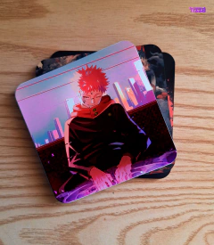 Set de 6 Posavasos de Madera Sublimados - 10x10 cm Jujutsu Kaisen on internet